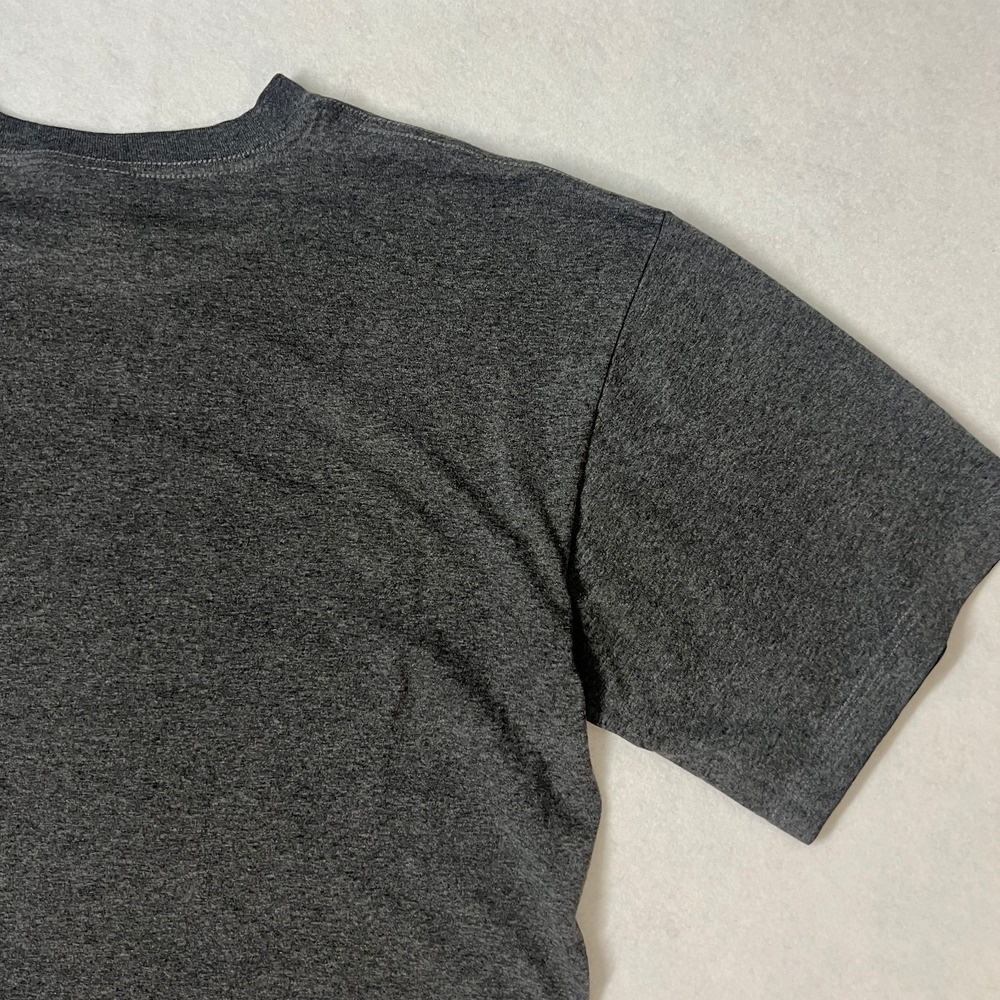 Vintage Adidas Mens Size Large T-shirt Gray Black‎ Spell Out Athletic Y2K 2000's - Picture 9 of 13